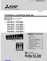 Предварительный просмотр 1 страницы Mitsubishi Electric Mr.Slim PK36FK Technical & Service Manual