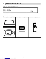 Предварительный просмотр 2 страницы Mitsubishi Electric Mr. Slim PKA-A24KA4 Service Manual