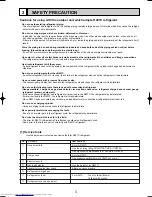 Предварительный просмотр 3 страницы Mitsubishi Electric Mr.Slim PKA-P2.5FAL Technical & Service Manual