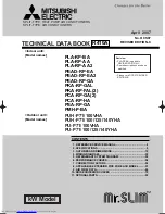 Предварительный просмотр 1 страницы Mitsubishi Electric Mr.SLIM PKA-RP FAL2 Technical Data Book