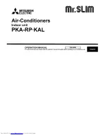 Mitsubishi Electric Mr.SLIM PKA-RP KAL Operation Manual предпросмотр