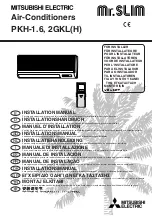 Mitsubishi Electric Mr.SLIM PKH-1.6GKL Installation Manual предпросмотр