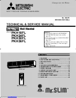 Предварительный просмотр 1 страницы Mitsubishi Electric Mr.Slim PKH18FL Technical & Service Manual