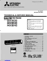 Mitsubishi Electric Mr.Slim PKH36FK3 Technical & Service Manual предпросмотр