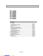 Предварительный просмотр 1 страницы Mitsubishi Electric Mr.Slim PL42AK User Manual