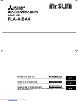 Mitsubishi Electric Mr.SLIM PLA-A-BA4 Operation Manual предпросмотр