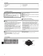 Preview for 2 page of Mitsubishi Electric Mr.SLIM PLA-A-BA6 Operation Manual