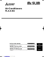 Mitsubishi Electric Mr. Slim PLA-A12 Installation Manual предпросмотр