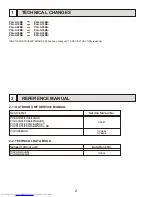 Предварительный просмотр 2 страницы Mitsubishi Electric Mr. Slim PLA-A12BA Service Manual