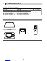 Предварительный просмотр 2 страницы Mitsubishi Electric Mr. Slim PLA-A12BA4 Service Manual