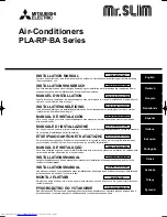 Mitsubishi Electric Mr.Slim PLA-RP-BA Series Installation Manual preview