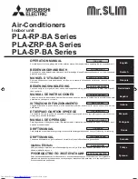 Mitsubishi Electric Mr.Slim PLA-RP-BA Series Operation Manual предпросмотр