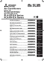 Mitsubishi Electric Mr.SLIM PLA-RP-EA Series Operation Manual предпросмотр