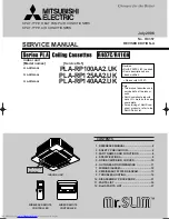 Предварительный просмотр 1 страницы Mitsubishi Electric Mr.Slim PLA-RP100AA2 Service Manual