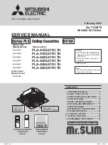 Предварительный просмотр 1 страницы Mitsubishi Electric Mr. Slim PLA Series Service Manual