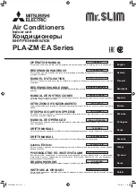 Предварительный просмотр 1 страницы Mitsubishi Electric Mr. Slim PLA-ZM EA Series Operation Manual