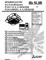 Mitsubishi Electric Mr.Slim PLH-1.6KKB Operation Manual предпросмотр