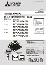 Mitsubishi Electric Mr.Slim PLY-P18BA.TH Service Manual предпросмотр