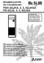 Предварительный просмотр 1 страницы Mitsubishi Electric Mr.Slim PS-3GJSA Installation Manual