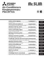 Предварительный просмотр 1 страницы Mitsubishi Electric Mr.Slim PSA-RP KA Installation Manual