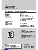 Mitsubishi Electric Mr. SLIM PU-1.6VLJA Technical & Service Manual preview