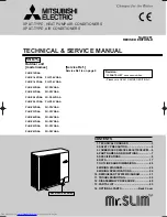 Mitsubishi Electric Mr.SLIM PU-P1.6VGAA Technical & Service Manual предпросмотр