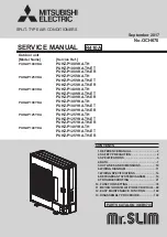 Mitsubishi Electric Mr.Slim PUHZ-P100VKA Service Manual предпросмотр