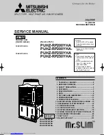 Предварительный просмотр 1 страницы Mitsubishi Electric Mr.Slim PUHZ-RP200YHA Service Manual