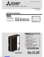 Предварительный просмотр 1 страницы Mitsubishi Electric Mr.Slim PUHZ-RP200YHA2 Service Manual