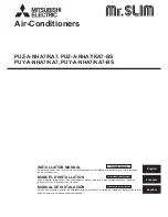 Mitsubishi Electric Mr.SLIM PUZ-A NHA7 Series Installation Manual предпросмотр