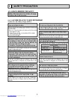 Предварительный просмотр 3 страницы Mitsubishi Electric Mr.Slim PUZ-A18NHA4 Service Manual