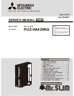 Предварительный просмотр 1 страницы Mitsubishi Electric Mr.Slim PUZ-HA42NKA Service Manual