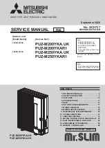 Mitsubishi Electric Mr.SLIM PUZ-M200YKA.UK Service Manual предпросмотр