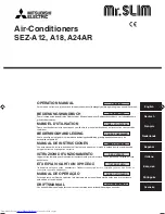 Mitsubishi Electric Mr.SLim SEZ-A12AR Operation Manual предпросмотр