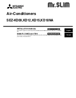 Preview for 1 page of Mitsubishi Electric Mr. SLim SEZ-KD18NA Installation Manual