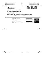 Mitsubishi Electric Mr. SLim SEZ-KD18NA Operation Manual preview