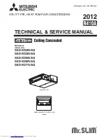 Mitsubishi Electric MR. Slim SEZ-KD25VAQ Technical & Service Manual предпросмотр