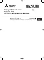 Предварительный просмотр 1 страницы Mitsubishi Electric Mr. Slim SEZ-M25DAL Installation Manual