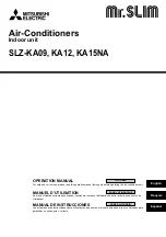 Предварительный просмотр 1 страницы Mitsubishi Electric Mr.Slim SLZ-KA09NA Operation Manual