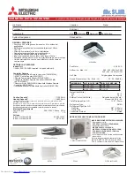 Mitsubishi Electric Mr.Slim SLZ-KA12NA Submittal Data preview