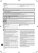 Предварительный просмотр 2 страницы Mitsubishi Electric Mr. Slim SLZ-M25 Operation Manual