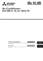 Mitsubishi Electric Mr.Slim SUY-SM13VA-TH Installation Manual предпросмотр