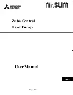 Preview for 1 page of Mitsubishi Electric Mr.Slim Zuba Central User Manual