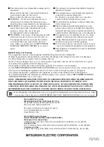 Preview for 40 page of Mitsubishi Electric MR-WX500C Operating Instructions Manual