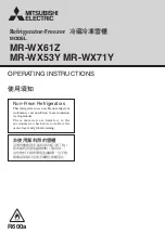 Mitsubishi Electric MR-WX53Y Operating Instructions Manual предпросмотр