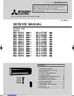 Предварительный просмотр 1 страницы Mitsubishi Electric MS-07NV - E2 (WH) Service Manual