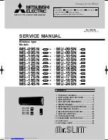 Mitsubishi Electric MS-09SN-C1 Service Manual предпросмотр