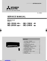 Предварительный просмотр 1 страницы Mitsubishi Electric MS-18NN Series Service Manual