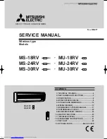 Предварительный просмотр 1 страницы Mitsubishi Electric MS-18RV-E1 Service Manual