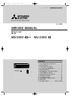 Mitsubishi Electric MS-30SV-A1 Service Manual предпросмотр